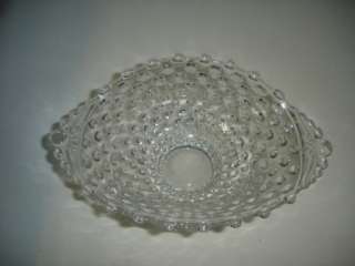 Vintage Clear glass hobnail candy dish  