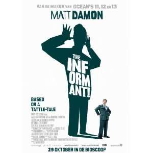 The Informant Poster Dutch 27x40 Matt Damon Melaine Lynskey Frank 
