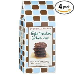 Stonewall Kitchen Triple Chocolate Cookie Mix, 16 Ounce Boxes (Pack of 