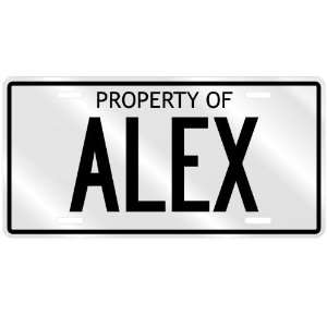  NEW  PROPERTY OF ALEX  LICENSE PLATE SIGN NAME