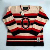 Ottawa Senators Heritage Knit Sweater Jersey Winter Classic Ice Hockey 