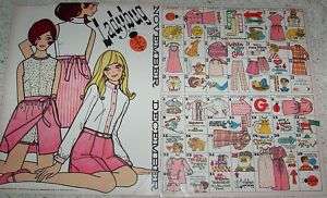1968 Clairol California Girl CHERYL TIEGS & Ladybug AD  