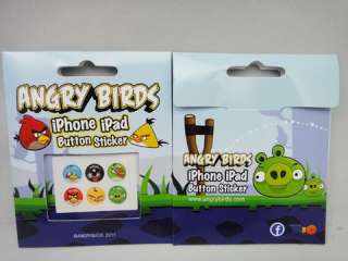 Angry Birds Home Button Sticker iPhone 4 3GS 3G iPad  