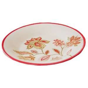  WholeHome Set of 4 Salad Plates Global Floral Red, 8in 