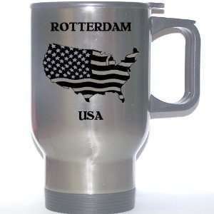  US Flag   Rotterdam, New York (NY) Stainless Steel Mug 