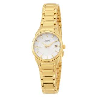 Bulova Wmn 97M103 White Dial Bracelet Watch  