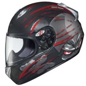 Advanced Black & Red Rocket Science Full Face Motorcycle Helmet   Size 
