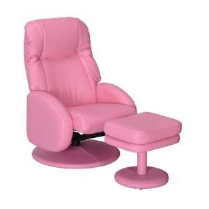  Youth Line Toby Childs Chair and Ottoman in Pink 