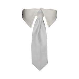 Dog Tie   Formal White on White Dog Tie   Medium   Made in 