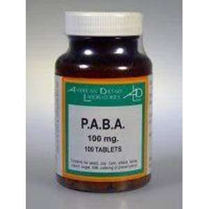  American Dietary Labs PABA 100mg 100tabs Health 