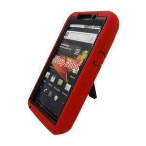   Red Black Kickstand Double Layer Hard Cover Cell Phones & Accessories