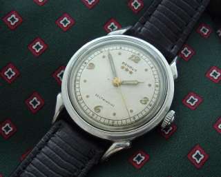 Mens Vintage Old Antique 40s Benrus Stainless Automatic Watch 