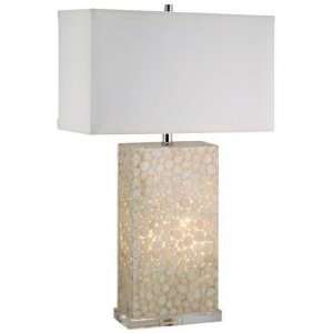  White River Rock Cream Acrylic Night Light and Table Lamp 