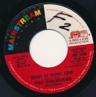 CHUBUKOS Witch Doctor Bump / House Of Rising Funk 45 HEAR IT  