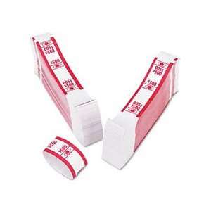   Self Adhesive White Kraft Currency Bands, Color Coded