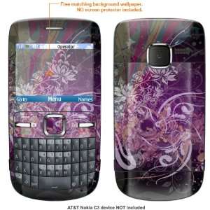   Decal Skin STICKER for AT&T Nokia C3 case cover C3 341 Electronics