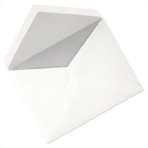  Crane Silver Lustre Lined Pearl White Envelopes 5 3/4 x 7 