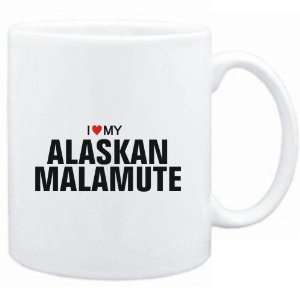  Mug White  I love my Alaskan Malamute  Dogs Sports 