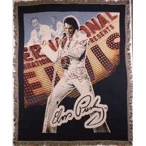  Elvis Presley Vegas Tapestry Throw