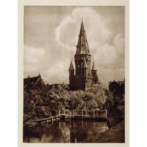  c1930 Drogenapstoren Tower Zutphen Holland Photogravure 