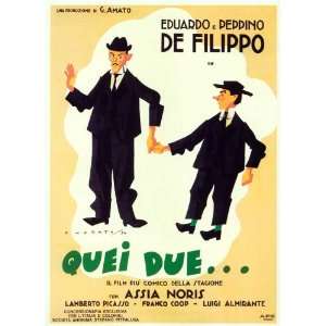  Quei due (1935) 27 x 40 Movie Poster Italian Style A