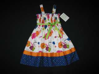 NEW Spicy Flower Smocked Dress Girl Summer Clothes 14  