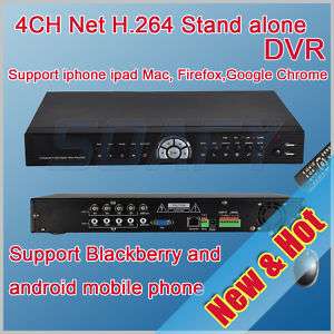 CCTV 4CH Network H.264 stand alone DVR security system  