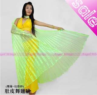 NEW Belly Dance Costume Isis Wings/Isis Wings 8 colours Green