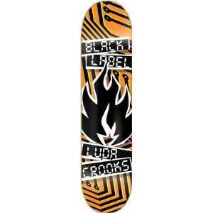 Black Label Childress Cut & Paste Deck 8.12 Blacklight Skateboard 