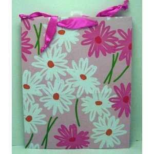  Hallmark Gift Bags EGB470 Pink and White Daisys Large Gift 