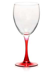RED STEM WINE GLASS GOBLET white or red wine glasses  