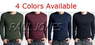 PJ Men’s Stylish Causal Long Sleeve basic classic T Shirt US Size XS 