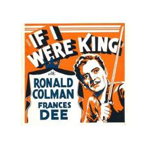  If I Were King, Ronald Colman on Window Card, 1938 