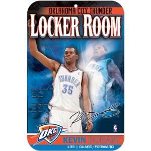   Oklahoma City Thunder Kevin Durant Locker Room Sign