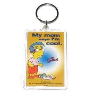  Simpsons Milhouse Mom Says Cool Lucite Keychain SK169 