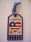   PATRIOTIC SIGN LIBERTY ORNAMENT DECORATION VETERANS DAY 4TH OF JULY