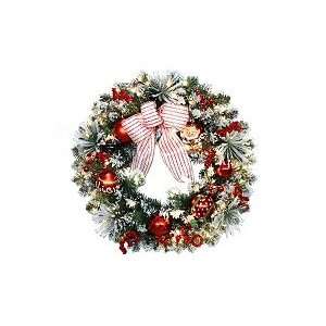  30 Prelit Cozy Christmas Wreath 