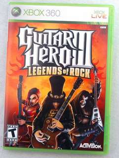 Guitar Hero III 3 Legends of Rock Xbox 360 GAME ONLY  