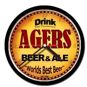  AGERS beer and ale wall clock 