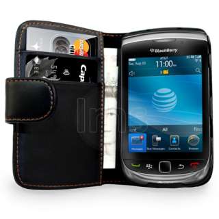 London Magic Store   AIO Black Wallet Leather Case For Blackberry 
