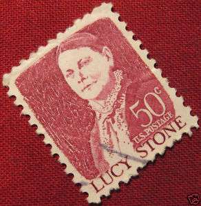 LUCY STONE 50c USA POSTAGE STAMPS 1968  