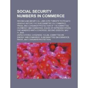  Social security numbers in commerce reconciling 