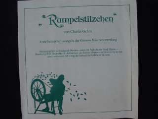 Grimms Fairy Tales Collection Rumpelstilzchen Plate #1  