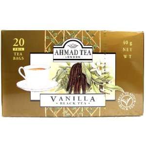 Ahmad Tea London Vanilla Black Tea   20 tea bags  Grocery 