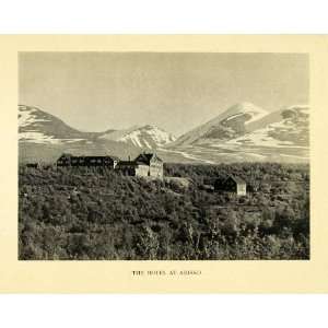 Print Hotel Abisko Sweden Inn Hostel Lodge Landscape Mountains 