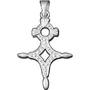    Sterling Silver Tuareg Cross Amulet Talisman Pendant Jewelry