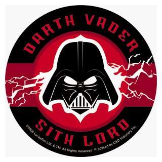  Star Wars   Darth Vader Sith Lord   Round Sticker / Decal 
