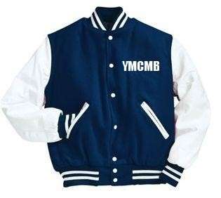 YMCMB Varsity College Jacket LIL WAYNE BIEBER HIP HOP  