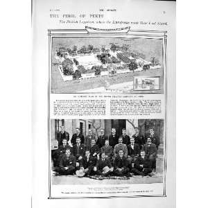  1900 PLAN COMPOUND PEKIN ROSE HANCOCK TEBBITT CHINA WAR 