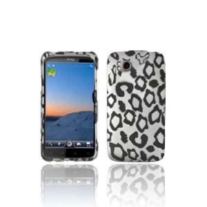 HTC Sensation 4G Graphic Rubberized Hard Case   Black/White Leopard 